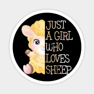 Just A Girl Who Loves Sheep Magnet